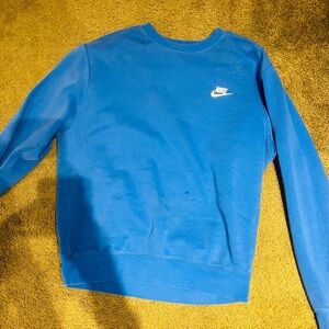 Nike Men's Vibrant Blue Crewneck Sweater